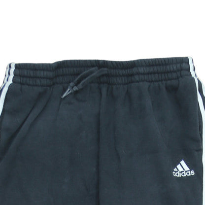 Adidas Men Black XL Jogger Trousers Cotton Blend Sportswear