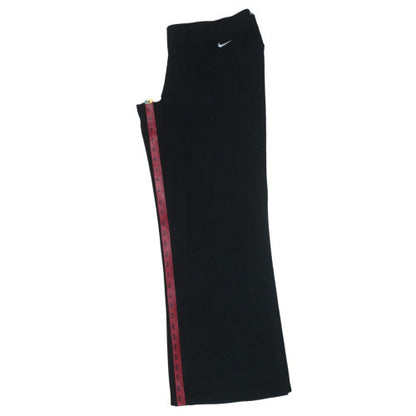 Nike Women's Black Dri-FIT Wide-Leg Yoga Activewear Trousers L