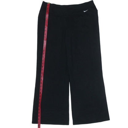 Nike Women's Black Dri-FIT Wide-Leg Yoga Activewear Trousers L