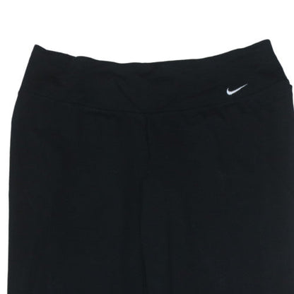 Nike Women's Black Dri-FIT Wide-Leg Yoga Activewear Trousers L