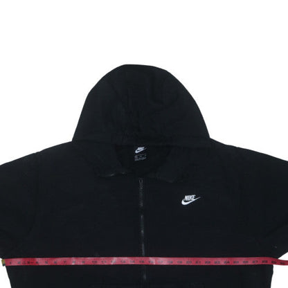 Nike Men Black 2XL Full Zip Hoodie Fleece Sweatshirt