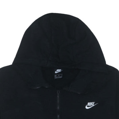 Nike Men Black 2XL Full Zip Hoodie Fleece Sweatshirt