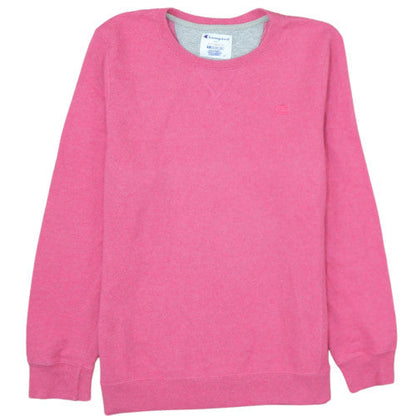 Champion Mens Pink Crew Neck Fleece Pullover Sweatshirt XL