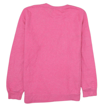 Champion Mens Pink Crew Neck Fleece Pullover Sweatshirt XL