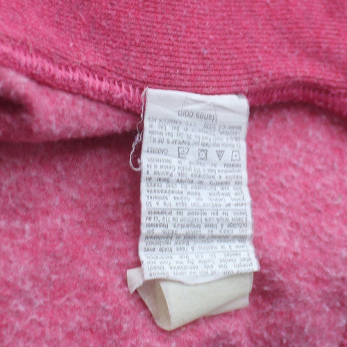 Champion Mens Pink Crew Neck Fleece Pullover Sweatshirt XL