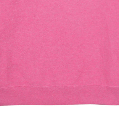 Champion Mens Pink Crew Neck Fleece Pullover Sweatshirt XL
