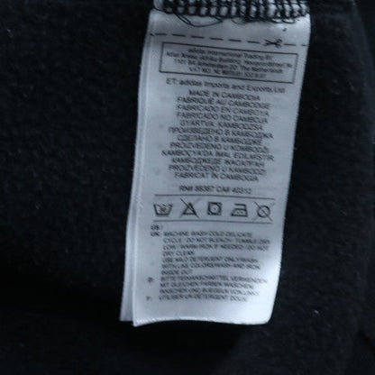Adidas Men's Black L Sweatshirt Crew Neck Pullover 3-Stripes Logo