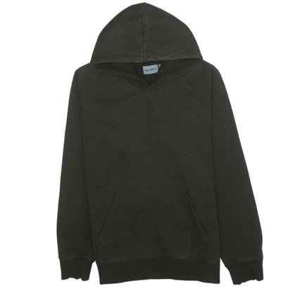 Carhartt Men's Green Pullover Hoodie L Fleece Sweatshirt