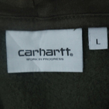 Carhartt Men's Green Pullover Hoodie L Fleece Sweatshirt