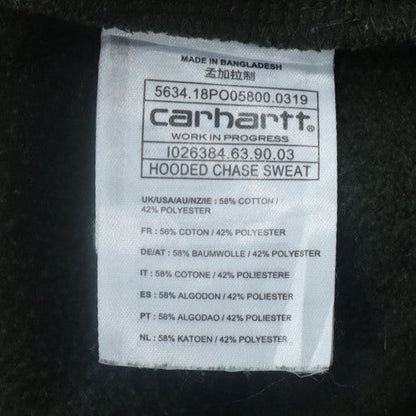 Carhartt Men's Green Pullover Hoodie L Fleece Sweatshirt