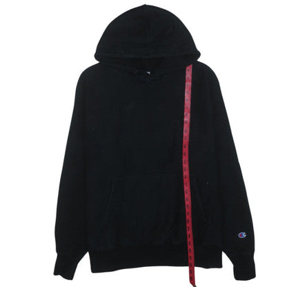 Champion Mens Black XL Reverse Weave Pullover Hoodie Sweatshirt