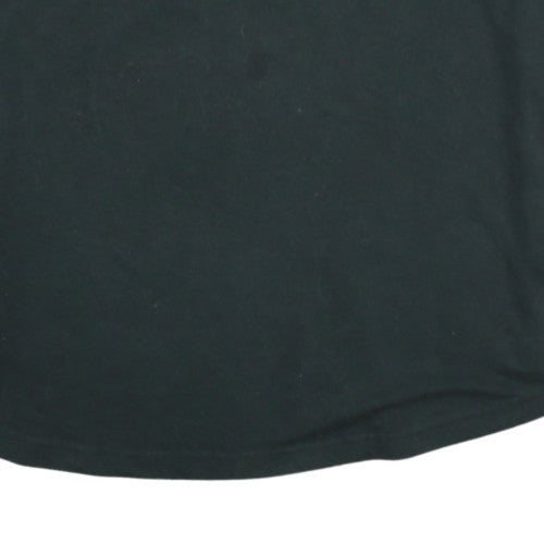 Reebok Mens Black Rugby Sweatshirt L Classic WRU Long Sleeve Henley