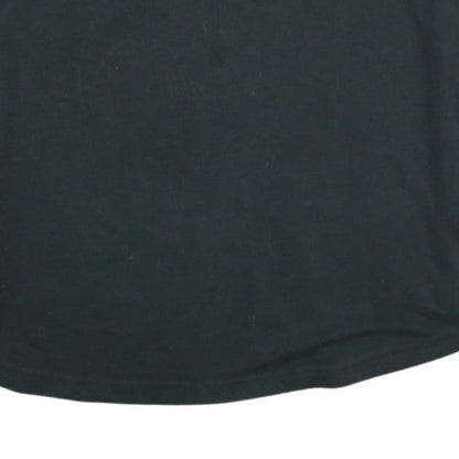 Reebok Mens Black Rugby Sweatshirt L Classic WRU Long Sleeve Henley