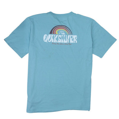 Quiksilver Mens Blue Regular Fit Cotton Graphic T-Shirt XXL