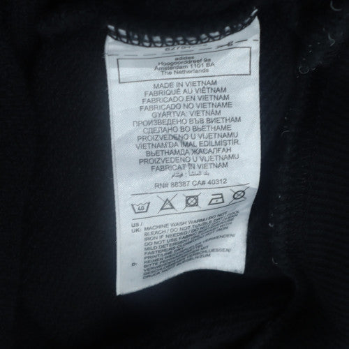 Adidas Womens Black 4XL Full Zip Hooded Sweatshirt Hoodie