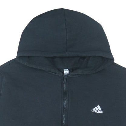Adidas Womens Black 4XL Full Zip Hooded Sweatshirt Hoodie
