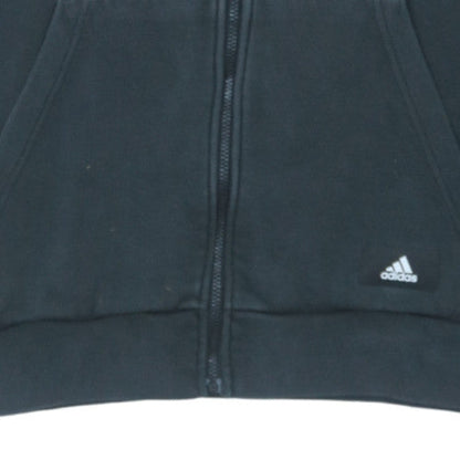 Adidas Womens Black 4XL Full Zip Hooded Sweatshirt Hoodie