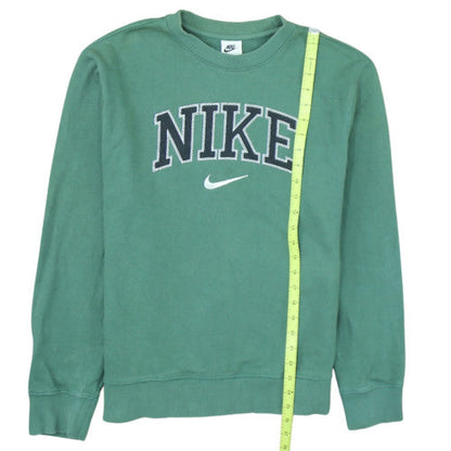 Nike Men's Green Embroidered Logo Pullover Sweatshirt Size S