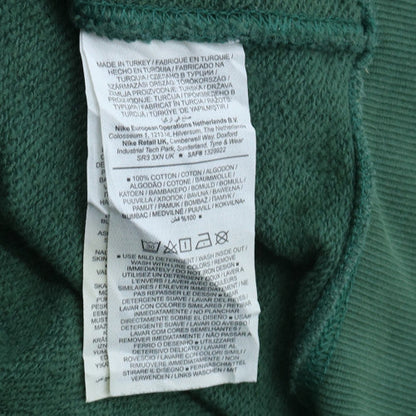 Nike Men's Green Embroidered Logo Pullover Sweatshirt Size S