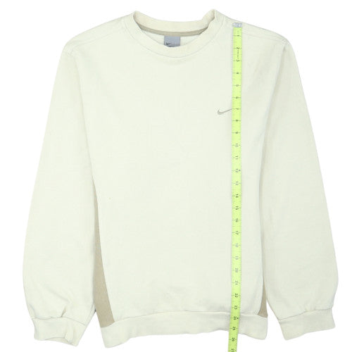 Nike Men's Ivory Pullover Sweatshirt S Crew Neck Fleece
