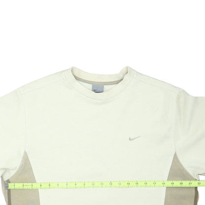 Nike Men's Ivory Pullover Sweatshirt S Crew Neck Fleece