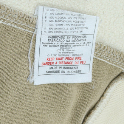 Nike Men's Ivory Pullover Sweatshirt S Crew Neck Fleece