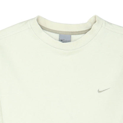 Nike Men's Ivory Pullover Sweatshirt S Crew Neck Fleece