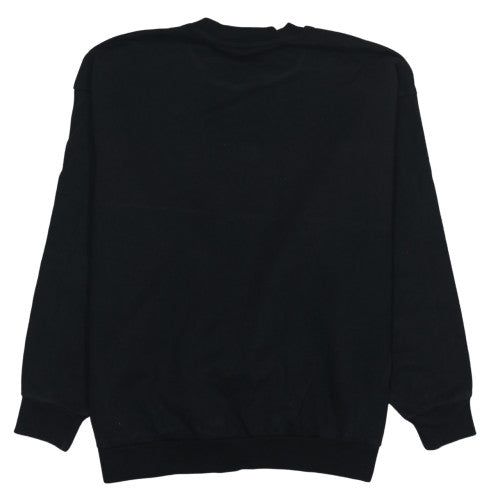 Adidas Womens Black Animal Print Crew Neck Sweatshirt Size L