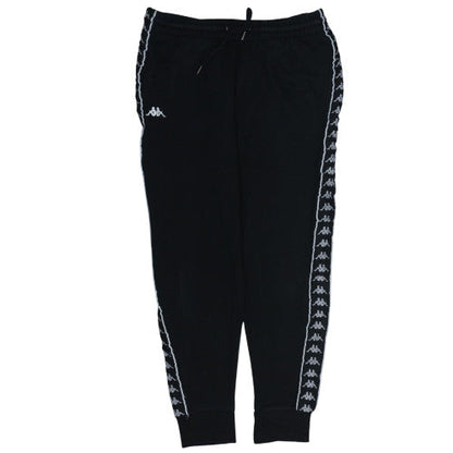 Kappa Mens Black XL Jogger Trousers Regular Fit Fleece Activewear