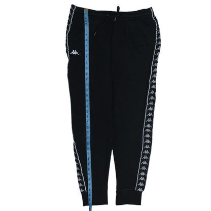 Kappa Mens Black XL Jogger Trousers Regular Fit Fleece Activewear
