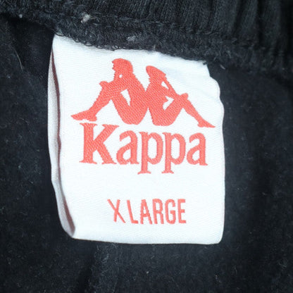Kappa Mens Black XL Jogger Trousers Regular Fit Fleece Activewear