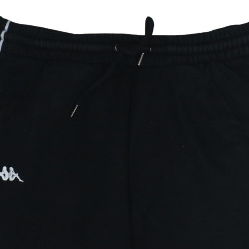 Kappa Mens Black XL Jogger Trousers Regular Fit Fleece Activewear