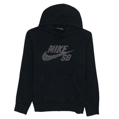 Nike SB Men's Black Pullover Hoodie M Fleece Logo Skate Sweatshirt