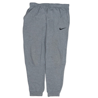 Nike Men's Grey Dri-FIT Jogger Sweatpants L Lightweight Training Trousers