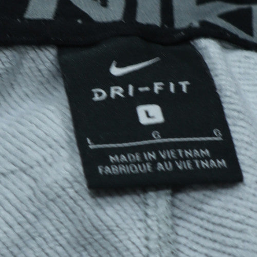Nike Men's Grey Dri-FIT Jogger Sweatpants L Lightweight Training Trousers