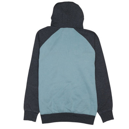 Billabong Men's Blue & Charcoal Pullover Hoodie Size L Cotton Blend