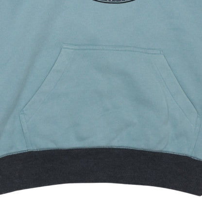 Billabong Men's Blue & Charcoal Pullover Hoodie Size L Cotton Blend