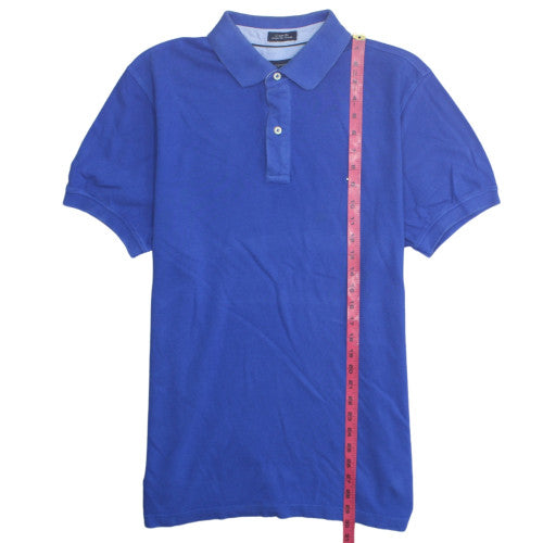 Tommy Hilfiger Men's Blue Cotton Slim Fit Polo Shirt Size L