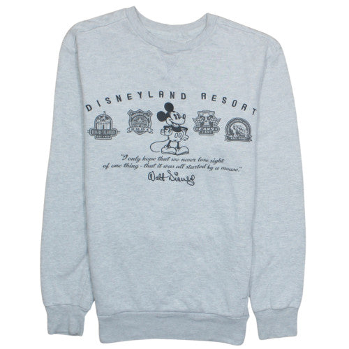 Disney Parks Women's Grey Mickey Mouse Pullover Sweatshirt Size S