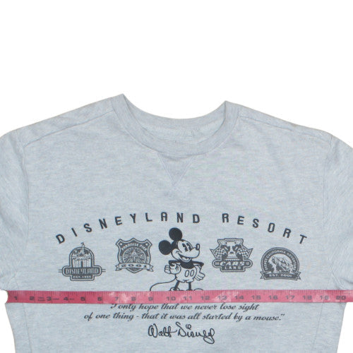 Disney Parks Women's Grey Mickey Mouse Pullover Sweatshirt Size S