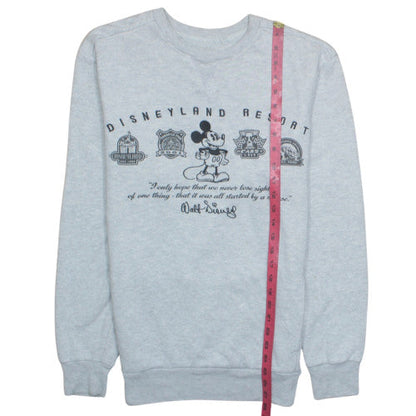 Disney Parks Women's Grey Mickey Mouse Pullover Sweatshirt Size S