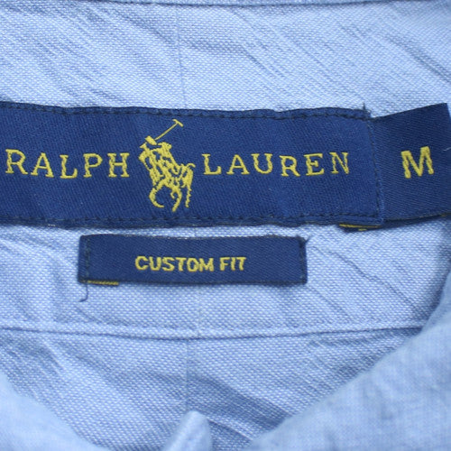 Ralph Lauren Men's Light Blue Cotton Button-Up Casual Shirt M