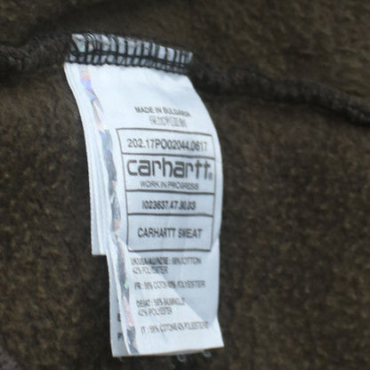 Carhartt Men’s Brown Logo Crew Neck Pullover Sweatshirt L