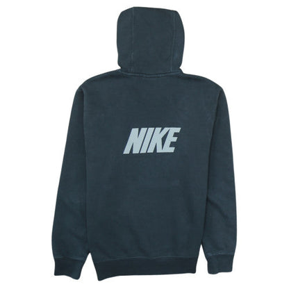 Nike Men's Black Small Pullover Hoodie with Logo Tape Detail
