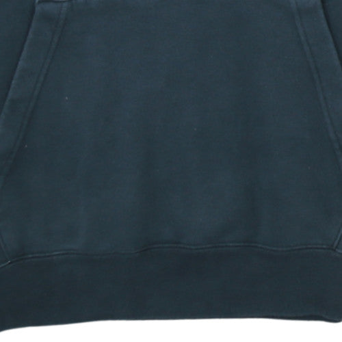 Nike Men's Black Small Pullover Hoodie with Logo Tape Detail