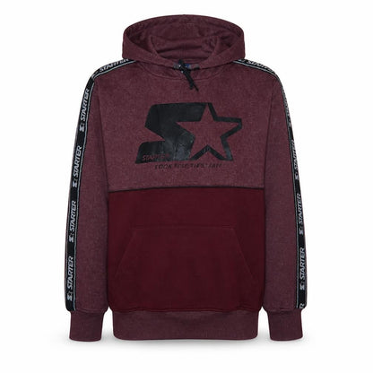 Starter Men's Red Pullover Hoodie Medium Fleece Logo Sportswear