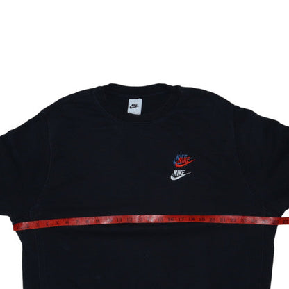 Nike Men's Black XL Crew Neck Embroidered Logo Sweatshirt