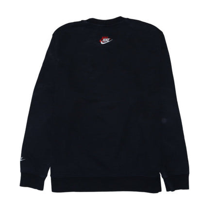 Nike Men's Black XL Crew Neck Embroidered Logo Sweatshirt