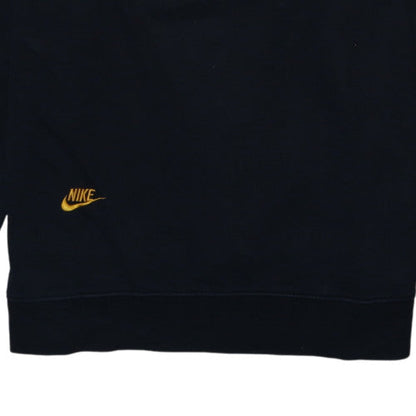 Nike Men's Black XL Crew Neck Embroidered Logo Sweatshirt