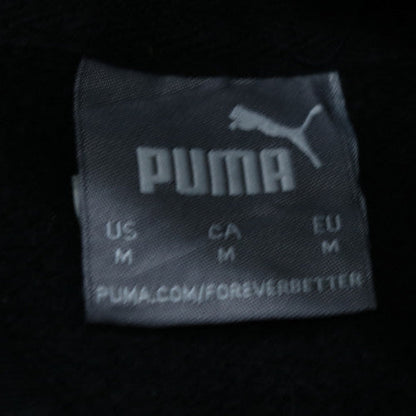 Puma Men's Black Pullover Hoodie Fleece Regular Fit Size M